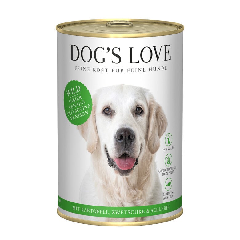 400 g Dog's Love Adulto Veado em lata para cães,  Imagem número 1 400 g Dog's Love Adulto Veado em lata para cães, , large Imagem número 1