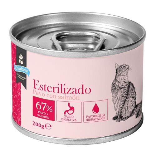 200 g Criadores Esterilizado Peru e Salm&atilde;o em lata para gatos, , large Imagem n&uacute;mero 1