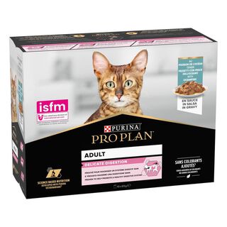 Pro Plan Delicate NutriSavour Peixe em Molho saqueta para gatos