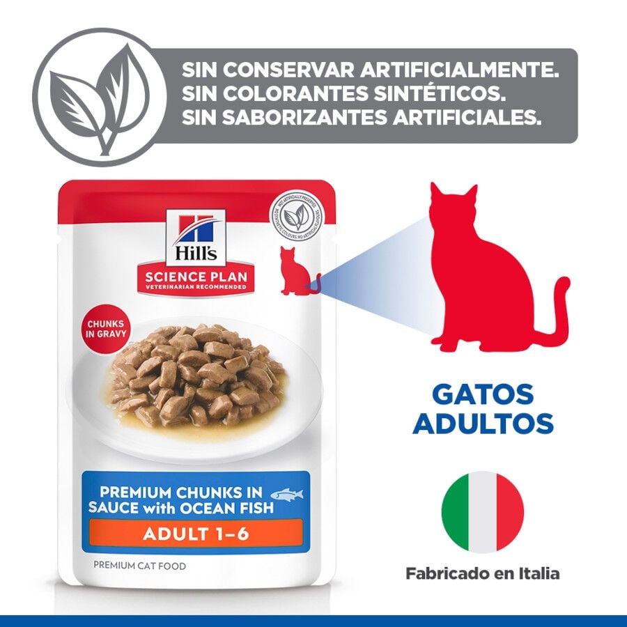 85 g Hill's Science Plan Adult Peixe saqueta para gatos, , large Imagem n&uacute;mero 4