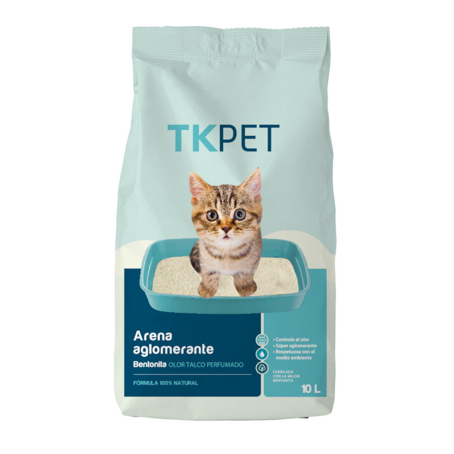 10 L TK-Pet Areia Aglomerante Bentonite e Talco para gatos, , large Imagem n&uacute;mero 1
