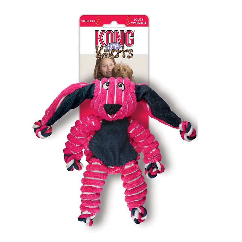 Kong Floppy Knots Coelho de Peluche para cães,  Imagem número 1 Kong Floppy Knots Coelho de Peluche para cães, , large Imagem número 1