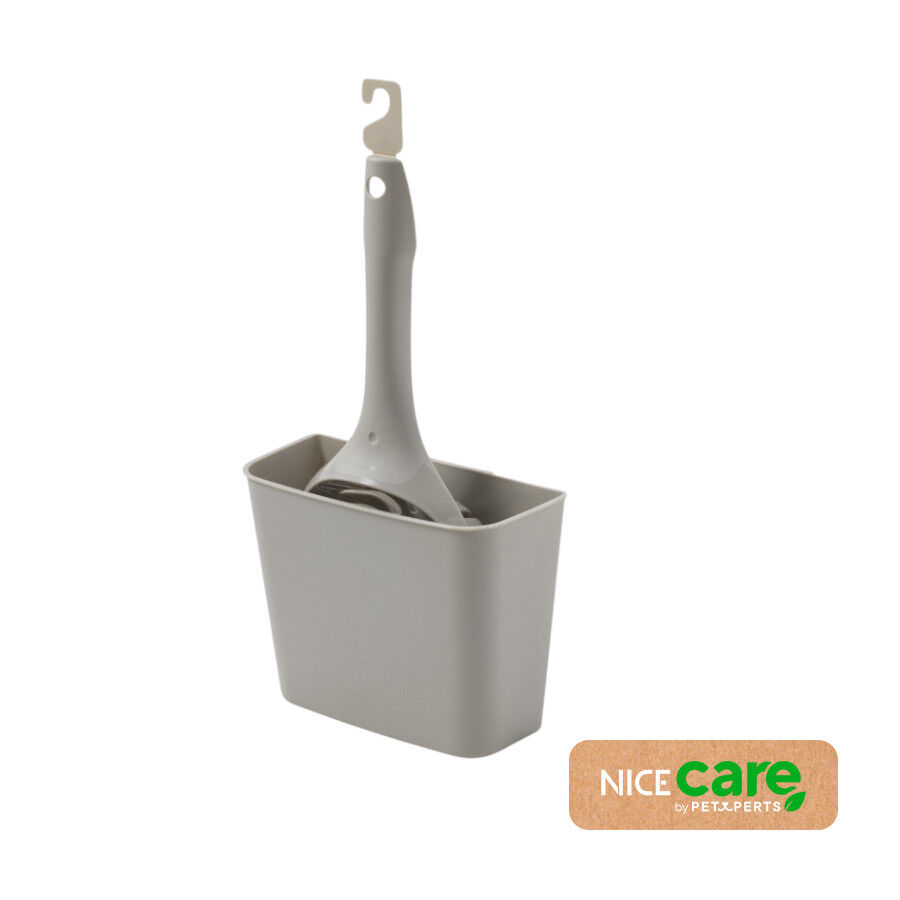 Nice Care Sanitary Scoop P&aacute; para areia com recipiente para gatos, , large Imagem n&uacute;mero 2