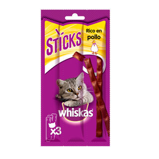 Whiskas Sticks Snacks Frango para Gatos 
