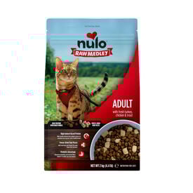 Nulo Raw Medley Ra&ccedil;&atilde;o de Peru, Frango e Truta para Gatos