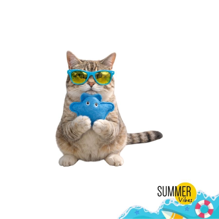 Summer Vibes Cat Manta Ray Peluche para gatos, , large Imagem n&uacute;mero 6