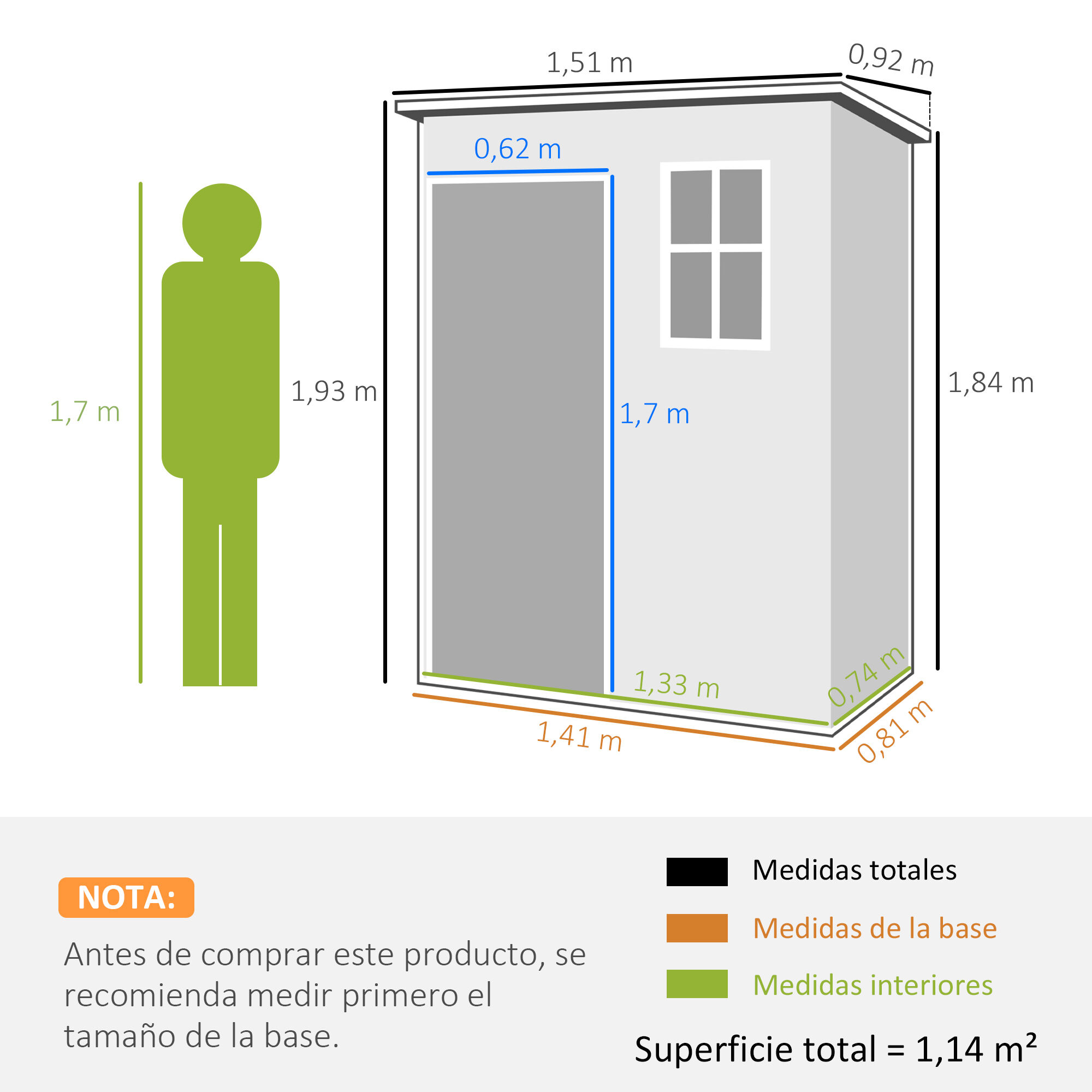 Outsunny Caseta de Jard&iacute;n Gris, , large Imagem n&uacute;mero 3