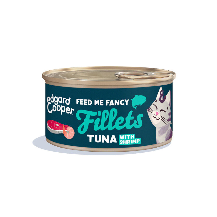 70 g Edgard & Cooper Alimento h&uacute;mido de atum e camar&atilde;o em lata para gatos, , large Imagem n&uacute;mero 1
