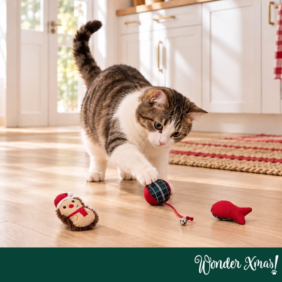 Wonder Christmas Conjunto Ouri&ccedil;os Brinquedo para gatos, , large Imagem n&uacute;mero 2