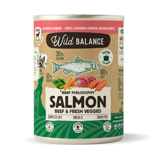 Wild Balance BARF de Salmão e Vitela em lata para cães 