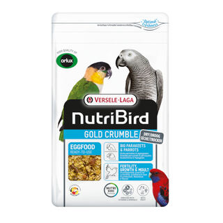Pasta de ovo Crumble de ouro Versele-Laga NutriBird Gold para papagaios