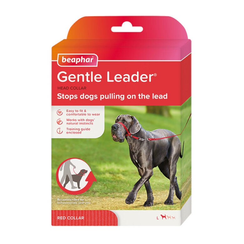 Beaphar Gentle Leader Açaime vermelho para cães, , large image number null