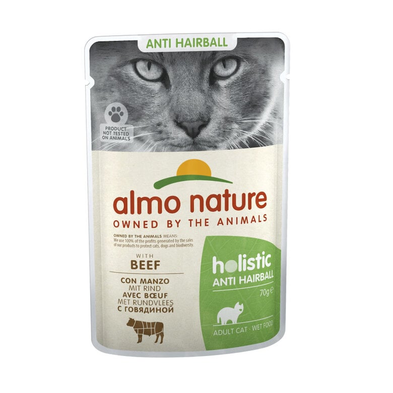 70 g Almo Nature Antihairball carne de boi saqueta para gatos,  Imagem número 1 70 g Almo Nature Antihairball carne de boi saqueta para gatos, , large Imagem número 1