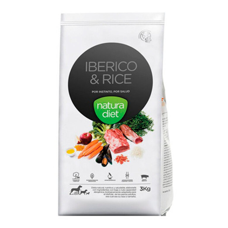 Natura Diet Ibérico y Arroz pienso para perros image number null