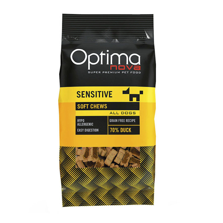 150 g Optima Nova biscoitos Sensitive pato para c&atilde;es, , large Imagem n&uacute;mero 1