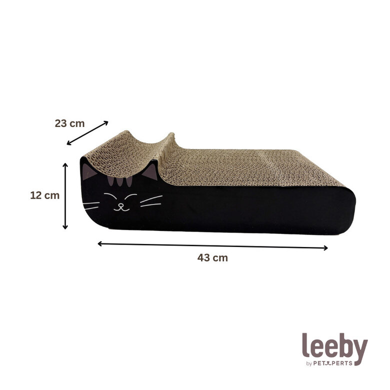 Leeby Kira arranhador de cartão preto para gatos,  Imagem número 4 Leeby Kira arranhador de cartão preto para gatos, , large Imagem número 4