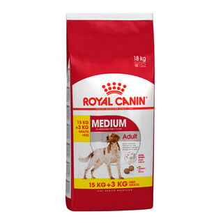 Royal Canin Medium Adult 18 kg (15kg + 3 kg gratis)