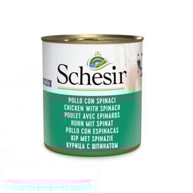 Schesir Adult Frango com Espinafres lata para cães