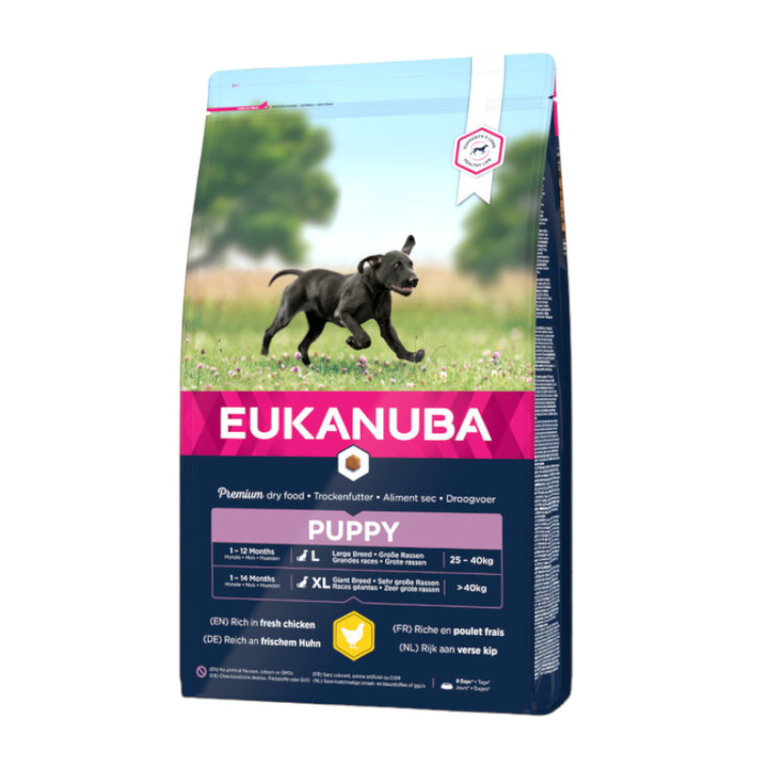 15 kg Eukanuba Puppy Large Breed Frango raçao para cães,  Imagem número 1 15 kg Eukanuba Puppy Large Breed Frango raçao para cães, , large Imagem número 1