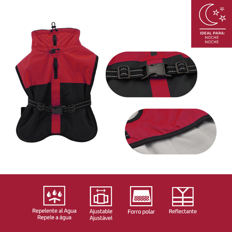 Outech Capa de Chuva Vermelha para c&atilde;es, , large Imagem n&uacute;mero 4