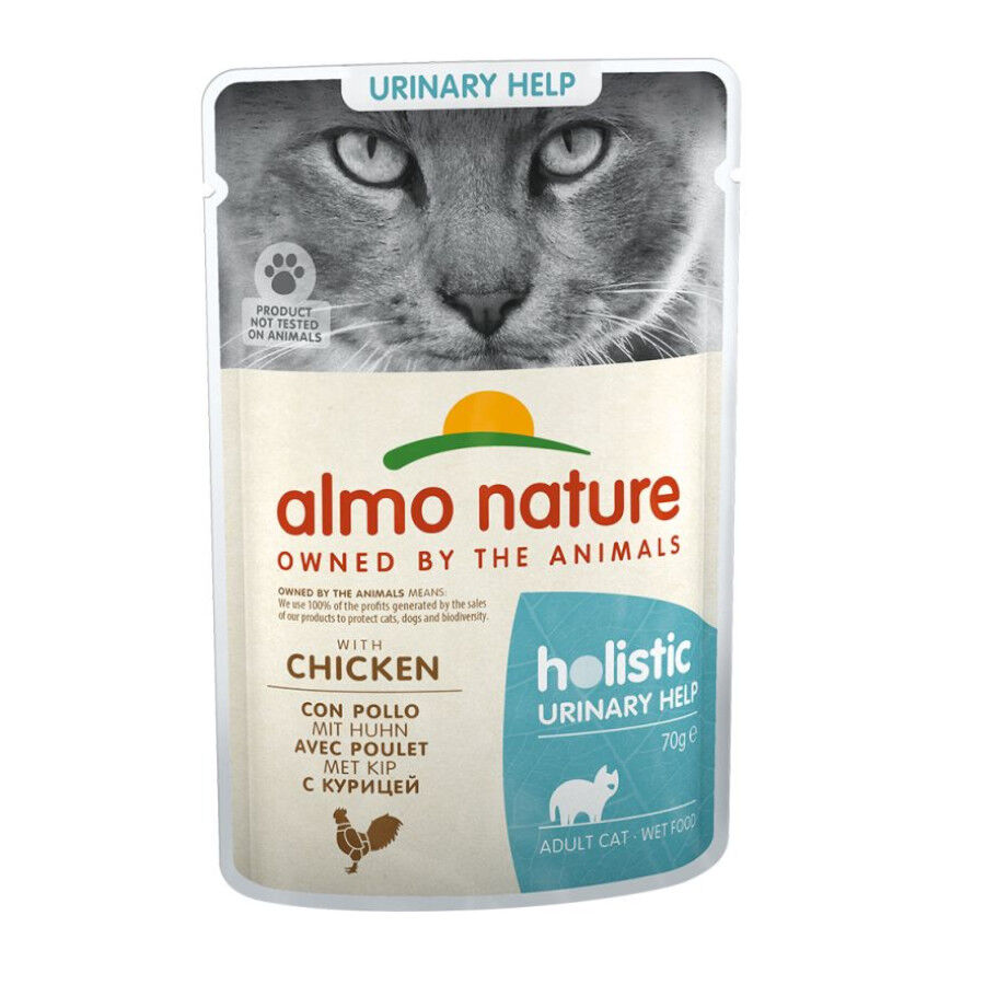 70 g Saqueta Almo Nature Urinary frango comida para gatos, , large Imagem n&uacute;mero 1