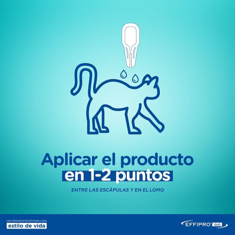Virbac Effipro Duo Pipetas Antiparasitárias para gatos,  Imagem número 5 Virbac Effipro Duo Pipetas Antiparasitárias para gatos, , large Imagem número 5