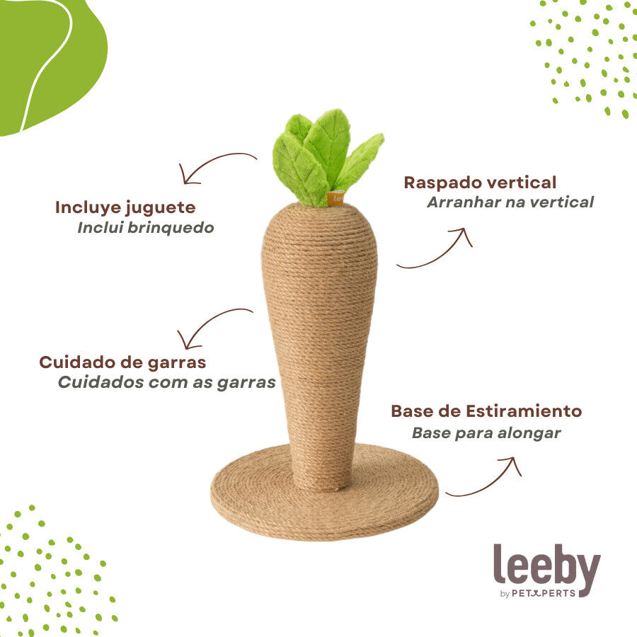 Leeby Carlos Cenoura arranhador de juta para gatos, , large Imagem n&uacute;mero 4