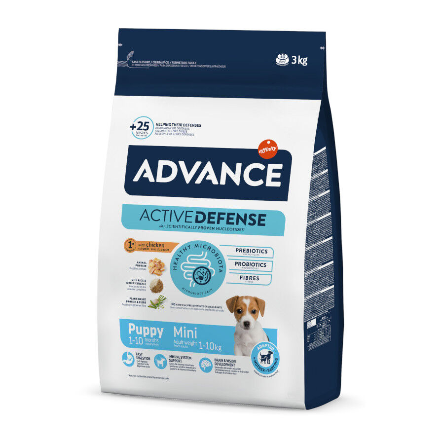 Advance Active Defense Mini Puppy Frango ra&ccedil;&atilde;o para c&atilde;es, , large Imagem n&uacute;mero 1