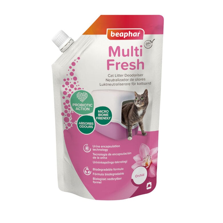 Beaphar Multi Fresh Orquídeas Neutralizador de odores para gatos,  Imagem número 1 Beaphar Multi Fresh Orquídeas Neutralizador de odores para gatos, , large Imagem número 1
