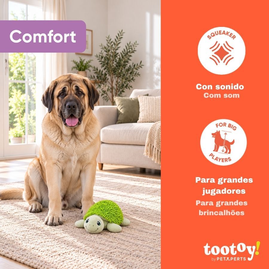 Tootoy! Comfort Jumbo Turtle Peluche para c&atilde;o, , large Imagem n&uacute;mero 4