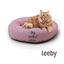 Leeby Cama Donut Antiderrapante Rosa para gatos, , large Indicador imagem número 2