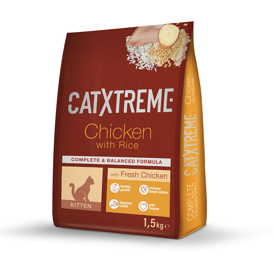 Catxtreme Kitten Comida con pollo y pavo para gatitos Imagem n&uacute;mero 1
