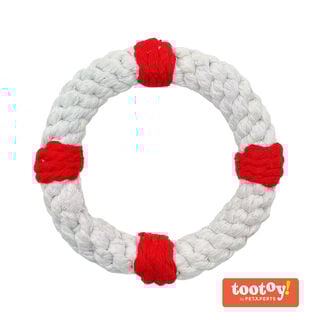 Tootoy! Comfort Life Ring Rope brinquedo com corda para cães