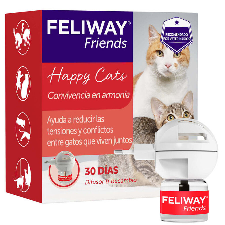 Feliway Friends Difusor + Recarga para gatos, , large image number null