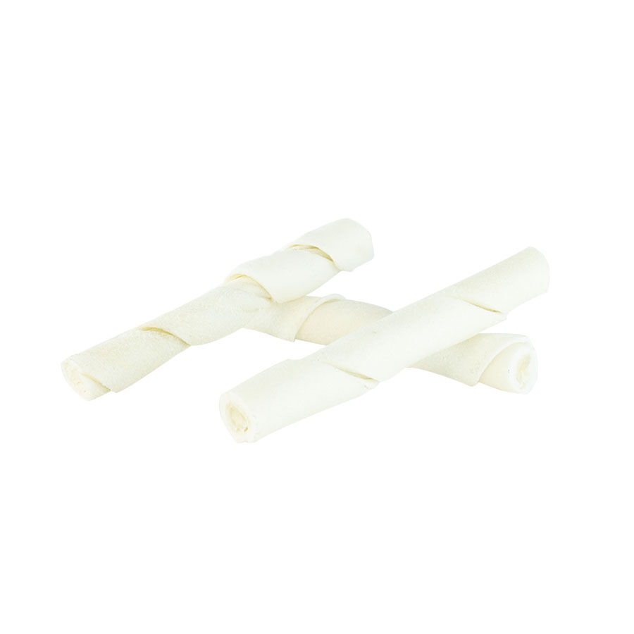 1 osso Dogzilla Palitos Twisted Natural de couro para c&atilde;es, , large Imagem n&uacute;mero 1