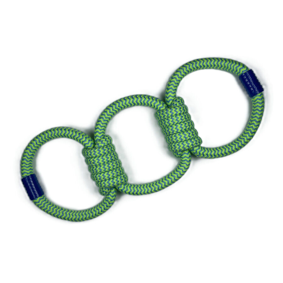 Tootoy! Pull Brinquedo de corda com tr&ecirc;s n&oacute;s para c&atilde;es, , large Imagem n&uacute;mero 2