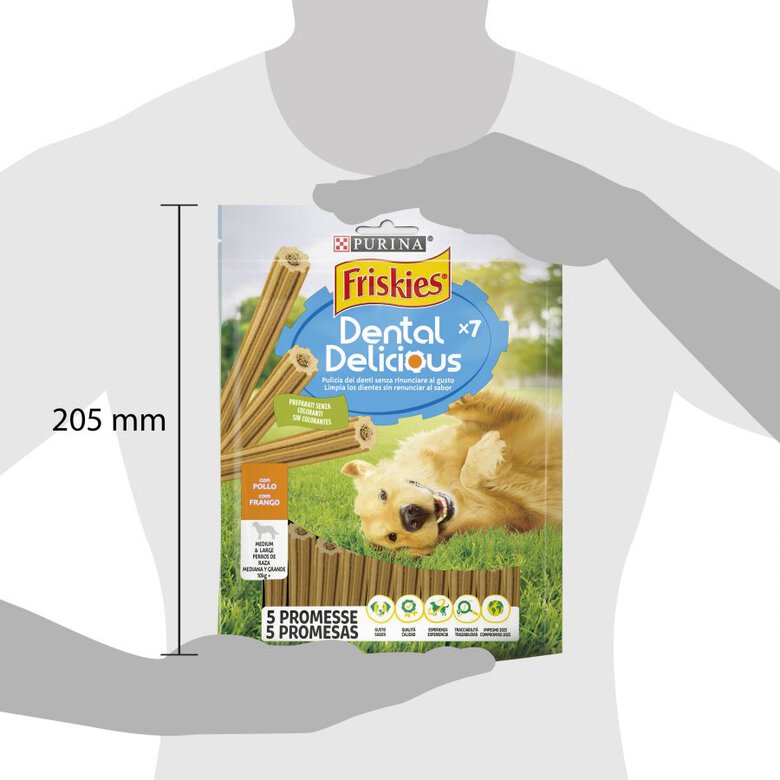 7 sticks Friskies Delicious Snacks Dentários de Frango para cães,  Imagem número 3 7 sticks Friskies Delicious Snacks Dentários de Frango para cães, , large Imagem número 3