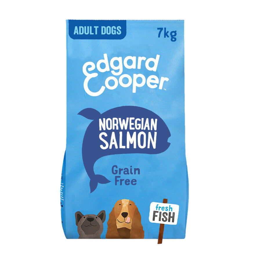 7 kg Edgard & Cooper Adult Salm&atilde;o ra&ccedil;&atilde;o para c&atilde;es, , large Imagem n&uacute;mero 1