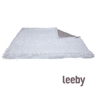 Leeby Manta Anti Stress Suave Cinzenta para cães