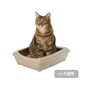 Nice Care Caixa de areia bege para gatos