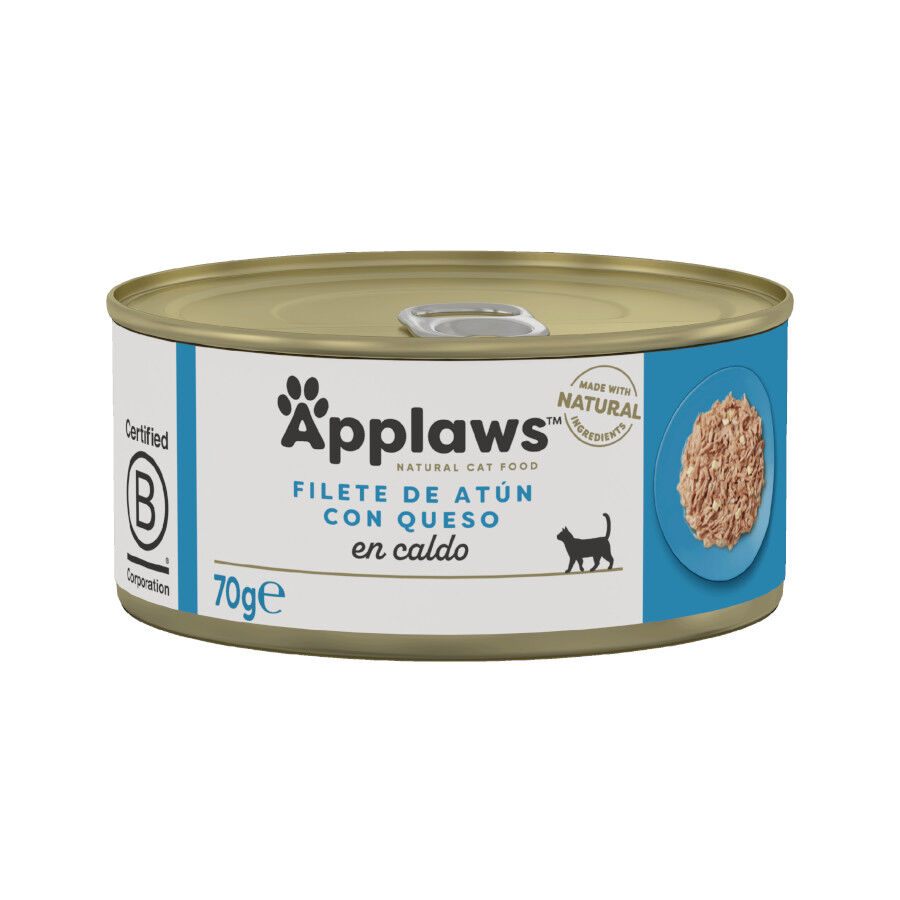 70 g Applaws Atum com queijo lata para gatos, , large Imagem n&uacute;mero 1