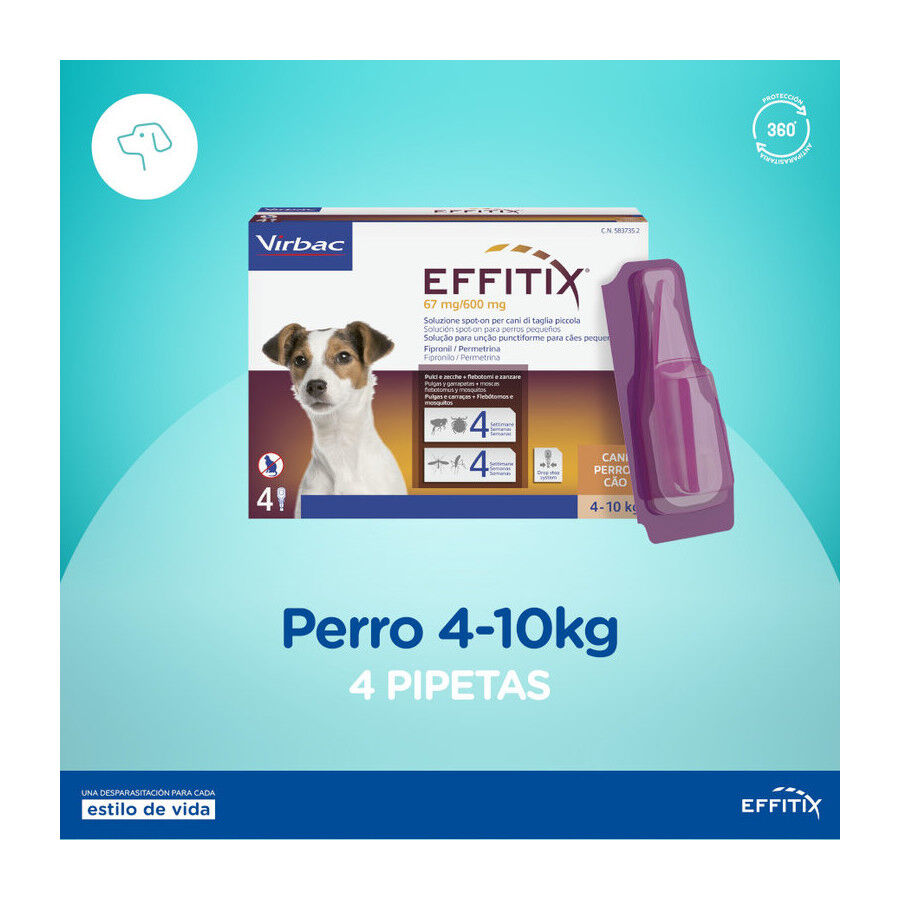 Virbac Effitix Pipetas Antiparasit&aacute;rias para c&atilde;es, , large Imagem n&uacute;mero 3