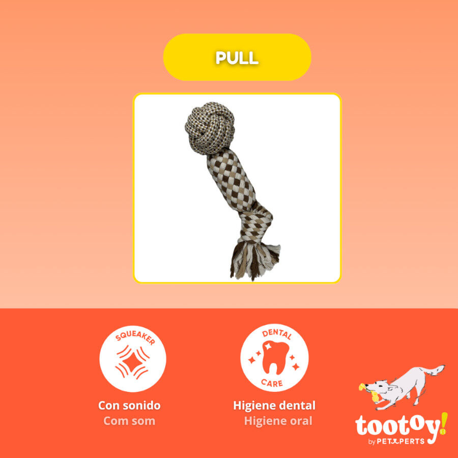 Tootoy! Pull Bola com apito e corda para c&atilde;es, , large Imagem n&uacute;mero 3