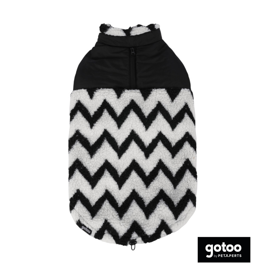 Gotoo Casaco com Padr&atilde;o Zigzag para c&atilde;es, , large Imagem n&uacute;mero 2
