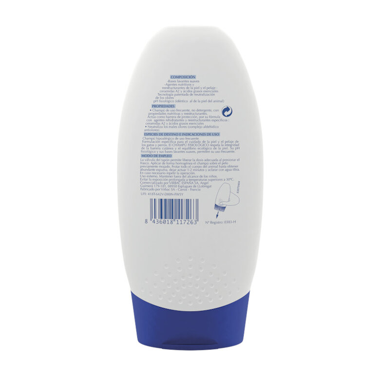 Foto de Condicionador Virbac Phisioderm Para Cães E Gatos 500mL - Hipoalergênico Com Aveia E Glicerina