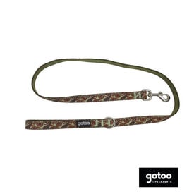 Gotoo Trela estampada caxemira cáqui para cães