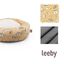Leeby Cama Donut Antiderrapante com Estampado de Banda Desenhada Amarela para gatos, , large Indicador imagem número 5