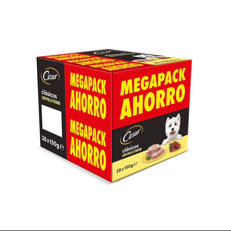 28 terrinas x 150 g (20 + 8 terrinas grátis!) Cesar Frango e Fígado Terrina em Geleia para Cães,  Imagem número 1 28 terrinas x 150 g (20 + 8 terrinas grátis!) Cesar Frango e Fígado Terrina em Geleia para Cães, , large Imagem número 1