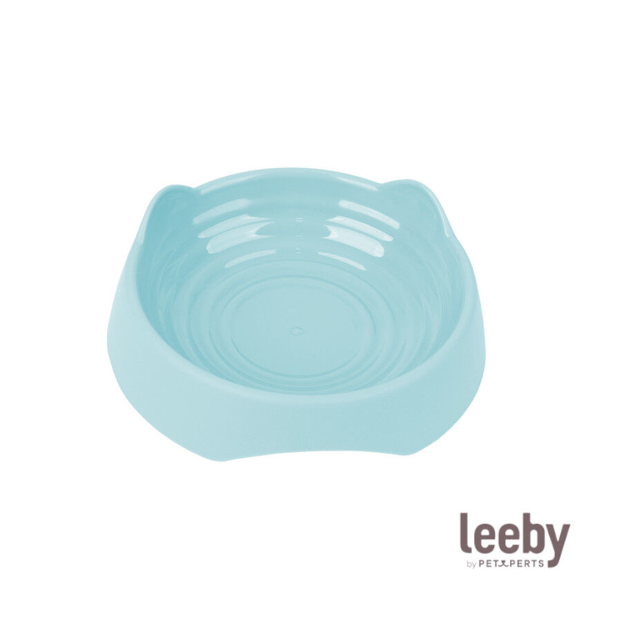 Leeby Comedouro de Pl&aacute;stico Azul para gatos, , large Imagem n&uacute;mero 2