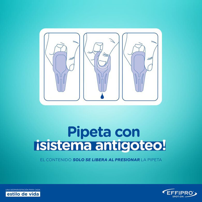 Virbac Effipro 20-40 kg Pipetas Antiparasitárias para cães,  Imagem número 5 Virbac Effipro 20-40 kg Pipetas Antiparasitárias para cães, , large Imagem número 5